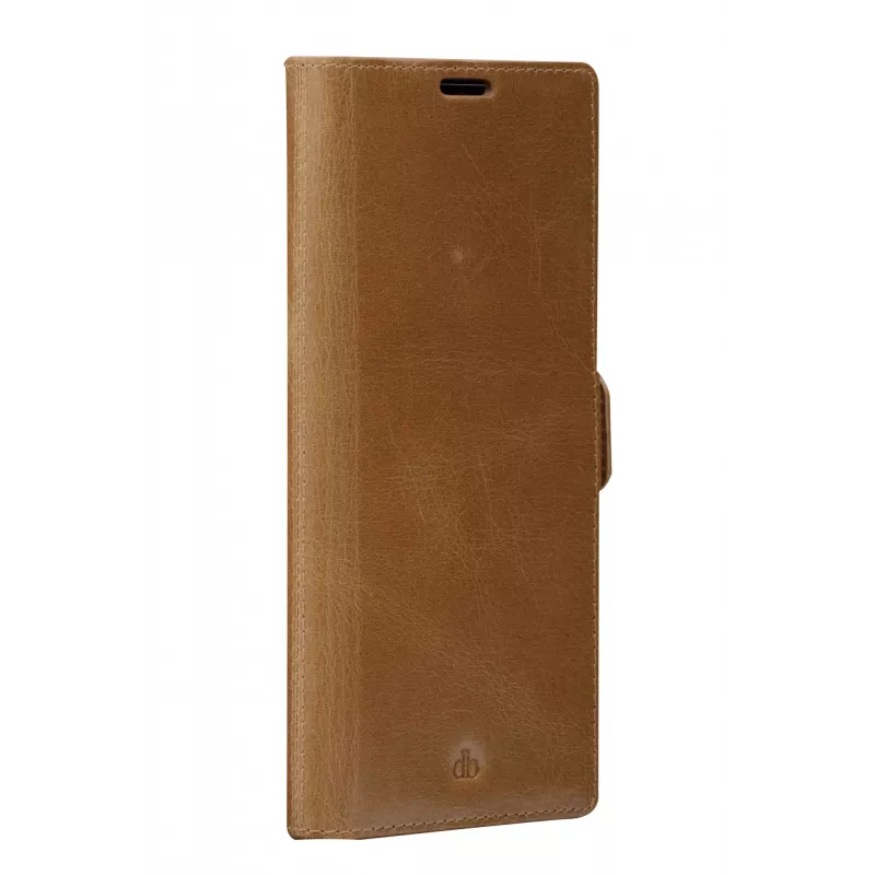 Folio case dbramante1928 Lynge for Samsung Galaxy S22 Ultra, tan, supports up to 17.3 cm (6.8 inch) screen, desktop stand
