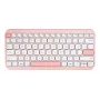 Wireless ASUS Marshmallow KW100 75% Bluetooth Keyboard — QWERTZ German, Scissor Switches, Pink