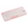 Wireless ASUS Marshmallow KW100 75% Bluetooth Keyboard — QWERTZ German, Scissor Switches, Pink