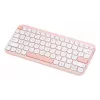 Wireless ASUS Marshmallow KW100 75% Bluetooth Keyboard — QWERTZ German, Scissor Switches, Pink