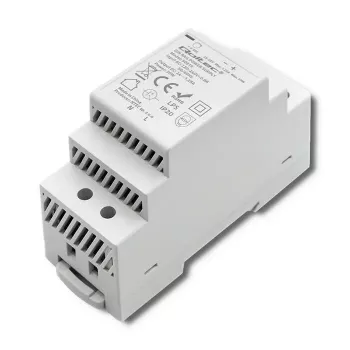 DIN rail power supply QOLTEC 30W 24V 1.25A gray