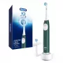Electric toothbrush BRAUN iO2 — rechargeable adult toothbrush, 3 modes, pressure sensor, 2 brush heads, Forest Green