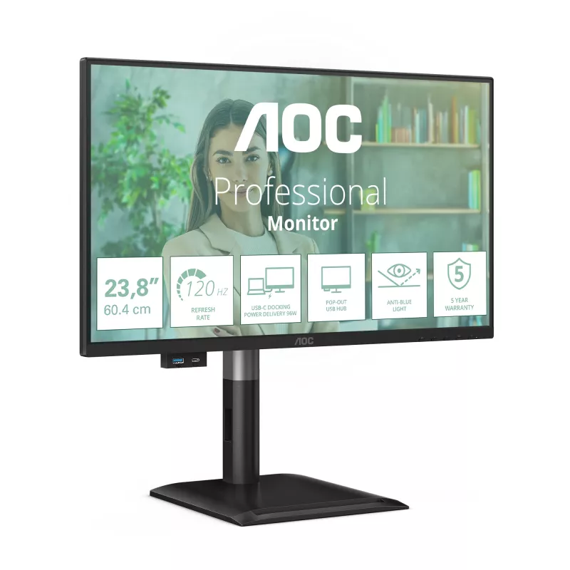 AOC 24P4CV computer monitor 60.5 cm (23.8 inch) 1920 x 1080 pixels Full HD LED Black
