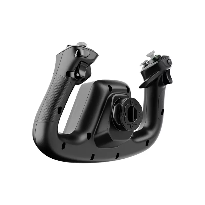 Flight base MOZA MFY YOKE — black ABS and alloy steel flight base, 142.5×202×313 mm