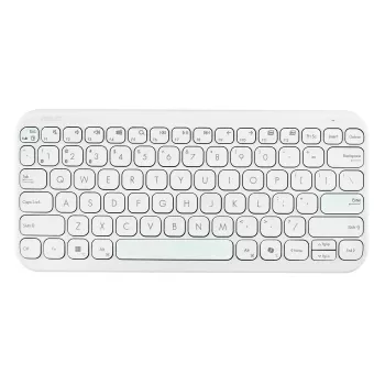 Wireless Bluetooth Keyboard ASUS KW100 Marshmallow — 75% layout, QWERTZ, Scissor switches, White