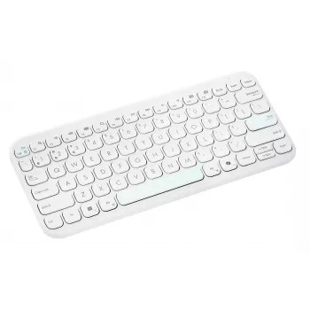 Wireless Bluetooth Keyboard ASUS KW100 Marshmallow — 75% layout, QWERTZ, Scissor switches, White