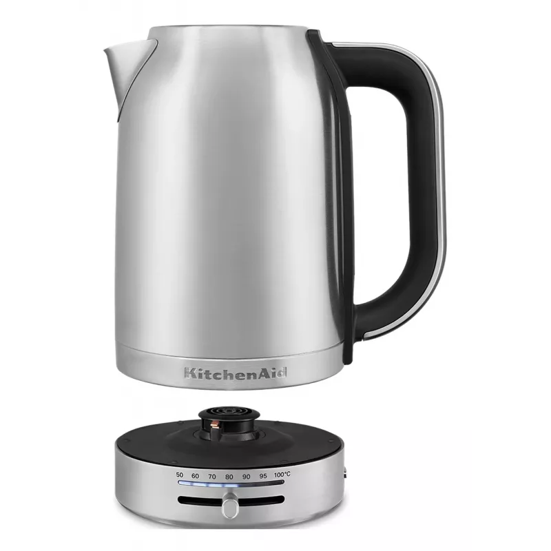 KitchenAid 5KEK1701ESX electric kettle 1.7 L 2400 W Black, Stainless steel