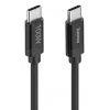 Hama Fabric USB cable USB 2.0 1.5 m USB C Black
