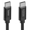 Hama Fabric USB cable USB 2.0 1.5 m USB C Black