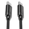Hama Fabric USB cable USB 2.0 3 m USB C Black
