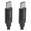 Hama Fabric USB cable USB 2.0 3 m USB C Black