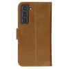 Folio phone case dbramante1928 Copenhagen Slim for Samsung Galaxy S22, 6.1 inch screen, tan, desktop stand