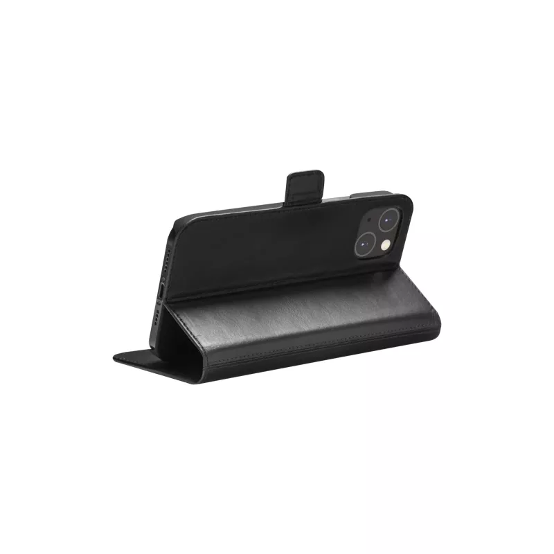 Wallet case dbramante1928 Copenhagen for iPhone 14 Plus (6.7 inch) — Black, 3 card pockets, desktop stand