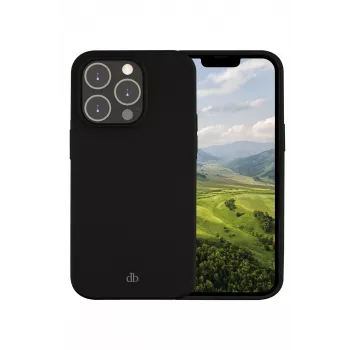 Leather cover dbramante1928 Costa Rica for iPhone 14 Pro — Night Black, fits 6.1 inch / 15.5 cm screens