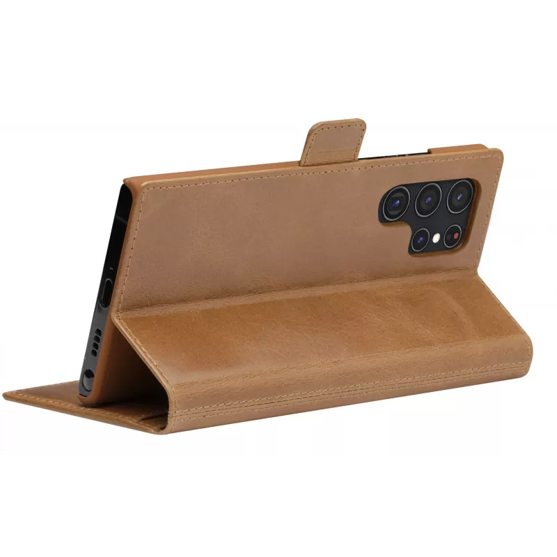 Folio case dbramante1928 Copenhagen Slim for Samsung Galaxy S22 Ultra, 6.8 inch screen, Tan