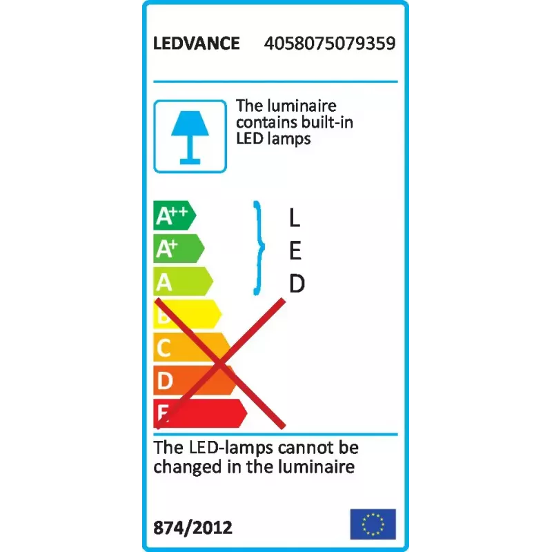 Ceiling light LEDVANCE DL SLIM SQ 210 18 W 4000 K WT — square, 225×225×30 mm, cool white