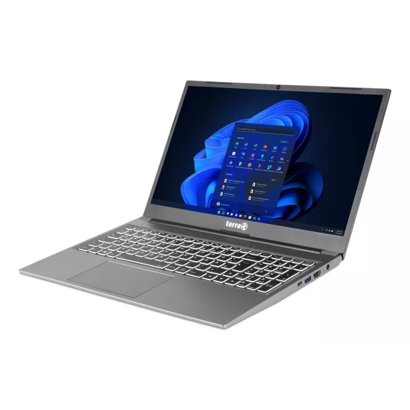 TERRA Mobile 1517R Intel® Core™ i5 i5-1334U Laptop 39.6 cm (15.6 inch) Full HD 16 GB DDR4-SDRAM 1 TB SSD Wi-Fi 6 (802.11ax) Windows 11 Pro German Grey