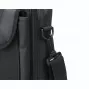 Manhattan Cambridge Laptop Bag 14.1 inch, Clamshell Design, Black, LOW COST, Accessories Pocket, Document Compartment on Back, Shoulder Strap (removable), Equivalent to Targus CN313/CN414EU, Notebook Case, Three Year Warranty