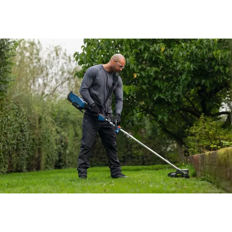 Bosch 0 600 8D0 200 brush cutter/string trimmer 40 cm Battery Black, Blue