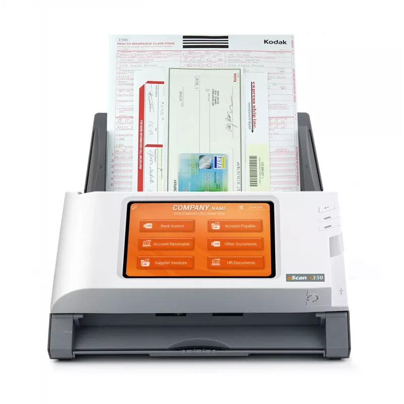 Plustek eScan A350 Enterprise ADF + Manual feed scanner 600 x 600 DPI A4 Black, White