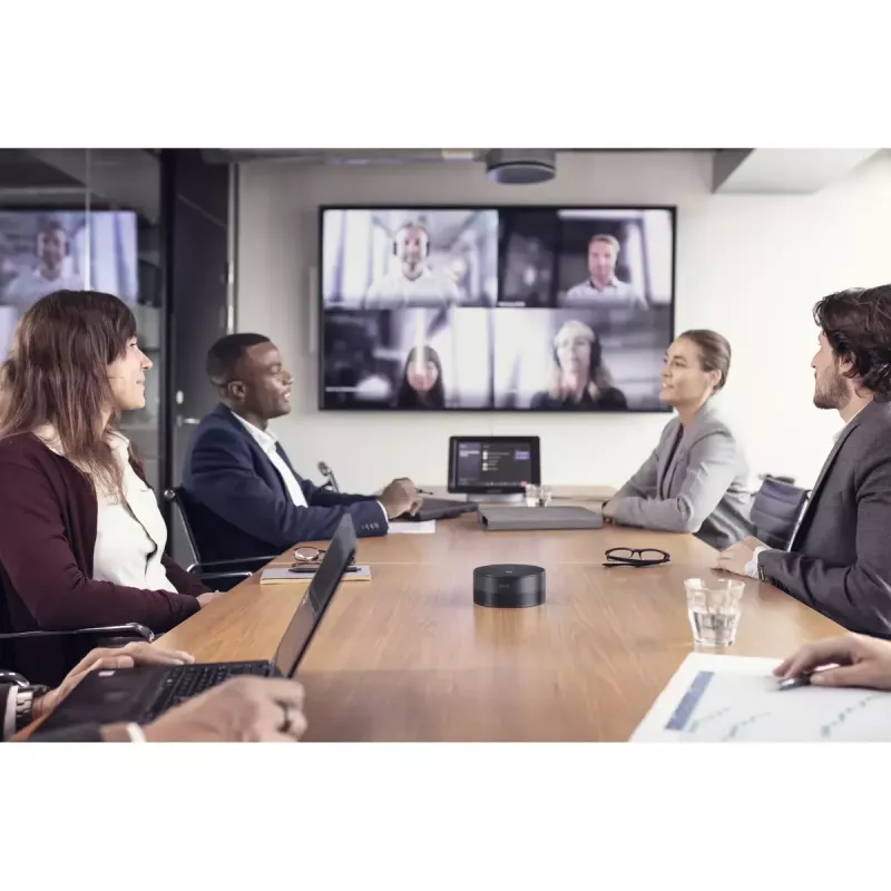 Group audio conferencing system EPOS EXPAND Capture 5 — omnidirectional mic, 20–8000 Hz, aluminium/plastic, black, 123×315.6×53 mm