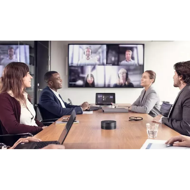 Group audio conferencing system EPOS EXPAND Capture 5 — omnidirectional mic, 20–8000 Hz, aluminium/plastic, black, 123×315.6×53 mm