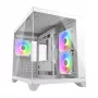 Mini Tower PC Case Cougar FV150 ARGB White — Micro-ATX / Mini-ITX, side window, 2x120mm + 1x120mm fans, 2.5 inch & 3.5 inch bays