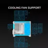 Mini Tower PC Case Cougar FV150 ARGB White — Micro-ATX / Mini-ITX, side window, 2x120mm + 1x120mm fans, 2.5 inch & 3.5 inch bays