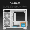Mini Tower PC Case Cougar FV150 ARGB White — Micro-ATX / Mini-ITX, side window, 2x120mm + 1x120mm fans, 2.5 inch & 3.5 inch bays