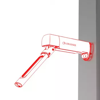 Pocket work light Ledlenser W7R Work Black LED 220 lm 2500 mAh