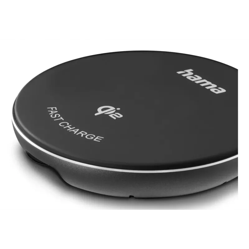 Hama 00201735 mobile device charger Smartphone Black USB Wireless charging Fast charging Indoor
