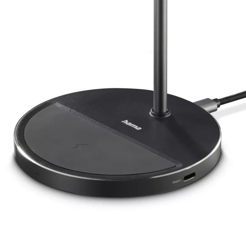 Hama 00201738 mobile device charger Headphones, Smartphone Black USB Wireless charging Fast charging Indoor