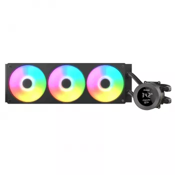All-in-one liquid CPU cooler Cougar Poseidon Vistek 360, ARGB, 120mm fans, 700–2500 RPM, Black