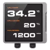 All-in-one CPU liquid cooler Cougar Poseidon Vistek Pro 360, ARGB, 120 mm fans, Black, multi-socket support