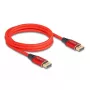 DeLOCK DisplayPort Cable 16K 60 Hz 2 m red metal
