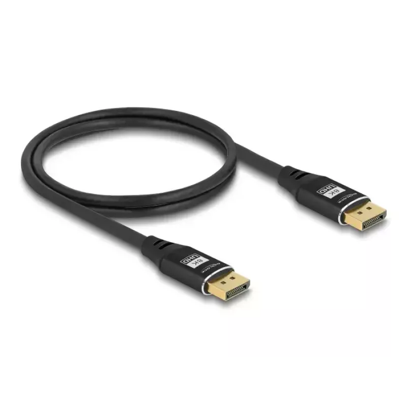DeLOCK DisplayPort Cable 8K 60 Hz 2 m Black Metal