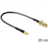 Coaxial Cable DeLOCK 88580 0.2m SMA MMCX Black