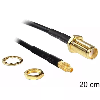 Coaxial Cable DeLOCK 88580 0.2m SMA MMCX Black
