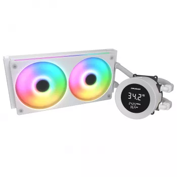 COUGAR CPU Water Cooling Poseidon Vistek 240, ARGB, White, All-in-one liquid cooler, 12 cm, 700 RPM, 2500 RPM, White