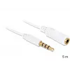 Audio Cable DeLOCK 3.5mm 5m White