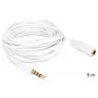Audio Cable DeLOCK 3.5mm 5m White