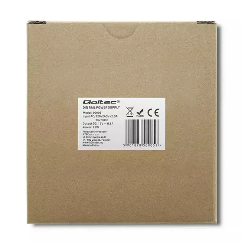 Industrial DIN rail power supply QOLTEC 50905