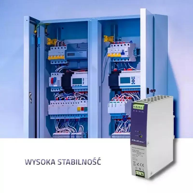 Industrial DIN rail power supply QOLTEC 50905