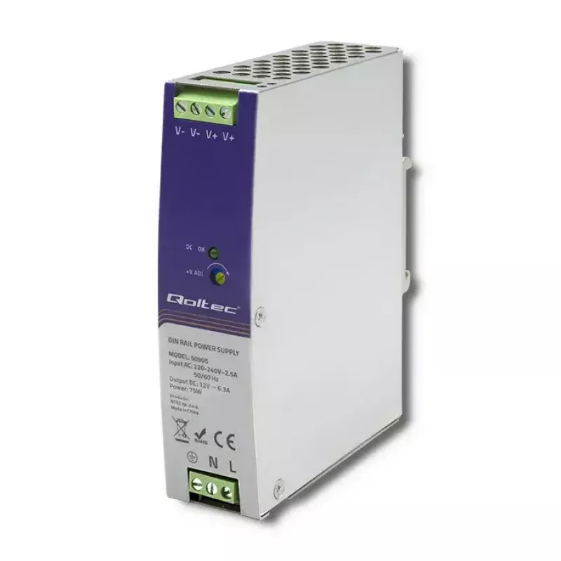 Industrial DIN rail power supply QOLTEC 50905