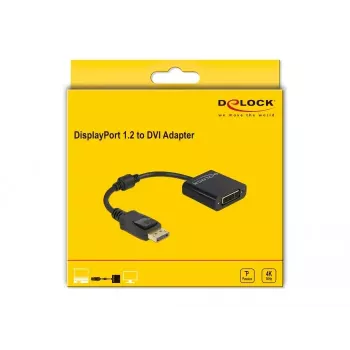 DeLOCK Adapter DisplayPort 1.2 male to DVI female 4K Passive black