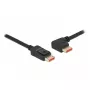 DisplayPort cable DeLOCK 87044 8K 60Hz 1m male straight to 90° left angled