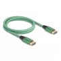DeLOCK DisplayPort Cable 16K 60 Hz 1 m green metal