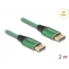 DeLOCK DisplayPort Cable 16K 60 Hz 2 m green metal