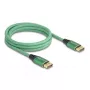 DeLOCK DisplayPort Cable 16K 60 Hz 2 m green metal