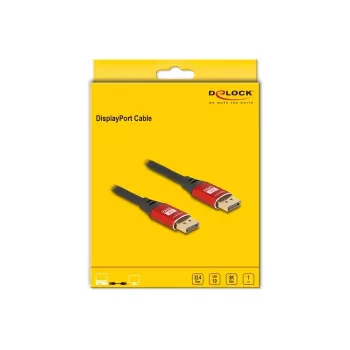 DeLOCK DisplayPort Cable 8K 60 Hz 1 m red metal